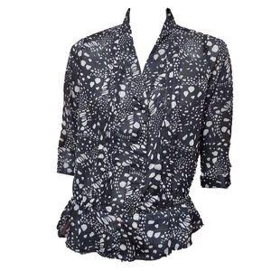 GAP Black and White Button Down Shirt